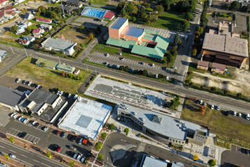 Aerial View of Otoineppu Village, Hokkaido – Rural Town and River Landscape