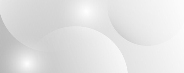 A minimalist abstract background featuring overlapping curves and circular shapes in various shades of gray, creating a smooth gradient and subtle depth