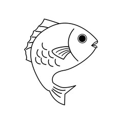 鯛のイラスト　縁起物やお祝いに使えるかわいい和風素材