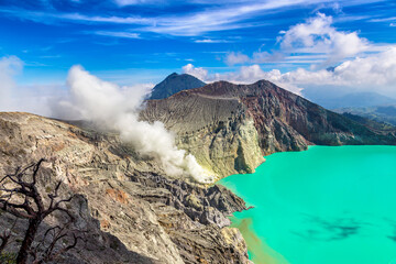 Crater volcano Ijen, Java