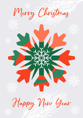 Charming snowflake design for Christmas