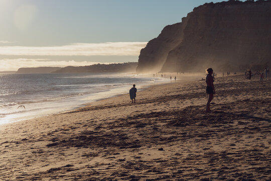 Abendstimmung am Strand von Lagos 