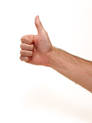 Human Hand Making Symbolic Gesture