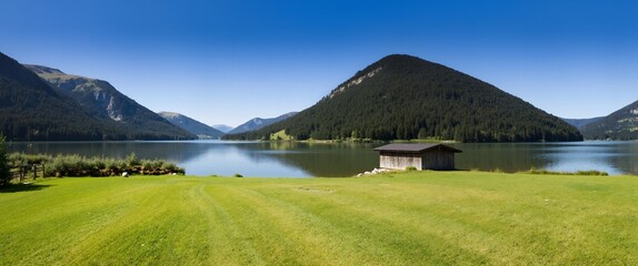 lake in the mountains