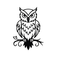 Fototapeta premium Abstract Owl SVG