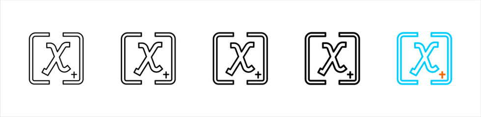 variable icon set multiple style collection	
