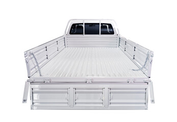 Open empty back of pickup truck isolate on transparent background. © Emma Grace