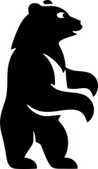 Modern professional grizzly bear logo for a sport team
Bear head outline silhouette cut out vector sticker with Simple Geometric Design of Bear Head and Bear head mascot vector for emblem design Masco