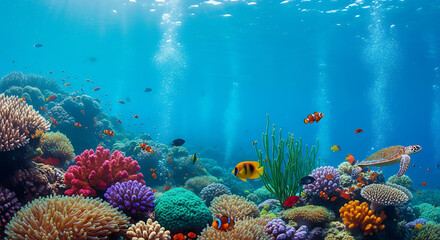 Obraz premium coral reef with fish