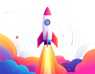 Creative Business Launch Icon – Innovation and Entrepreneurship PNG