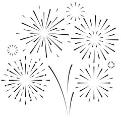 happy new year firework celebration background, sparkle