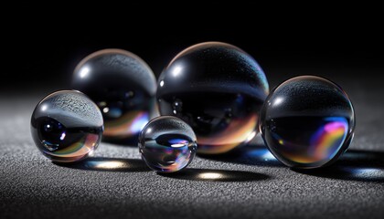 Anti-Reflective Coating On A Group Of Spherical Ed Lenses. Enhances Clarity, Reduces Glare, And Improves Visual Quality For Precision Optics.