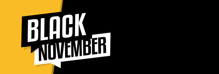 Naklejka na ściany i meble Black november