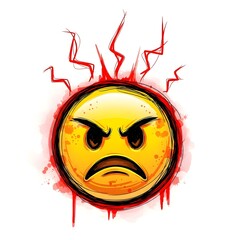 Emoji 3D In Angry Emotion