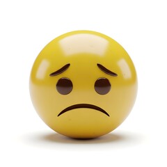 Fototapeta premium Emoji 3D In Sad Emotion