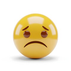 Fototapeta premium Emoji 3D In Sad Emotion