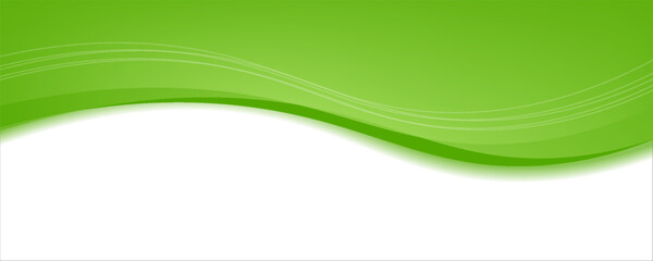 Abstract green wave background. Vector illustration. Clip-art