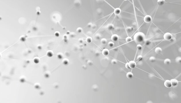 Exploring The Interconnectivity Of Abstract Molecules: Communication Technology And Integrated Circles With Blank Space For Personalization. Social Media