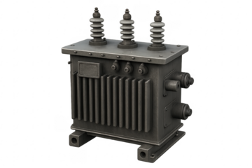 Electrical power transformer stepping up voltage