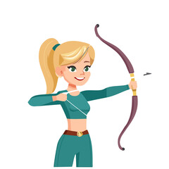 Obraz premium Archery cute Person graphic 