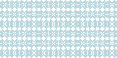 Mint Green and white Floral Geometric Seamless Pattern for Fabric, Wallpaper, and Print Design