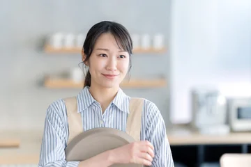 Fotobehang Muziek カフェ　スタッフ　女性  © naka