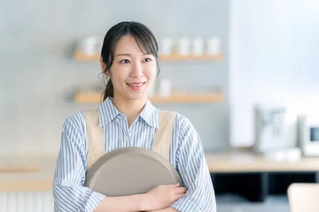 Fotobehang Muziek カフェ　スタッフ　女性  © naka