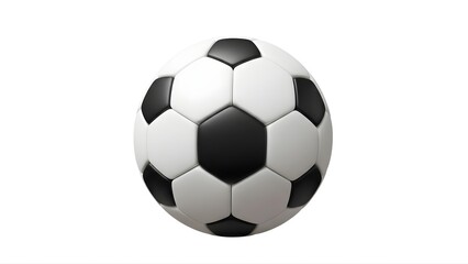 Obraz premium Isolated soccer ball image for sports equipment and recreation with white background stock photo design on transparent background