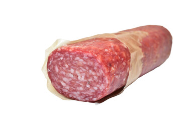 Raw smoked pork sausage on a PNG background.