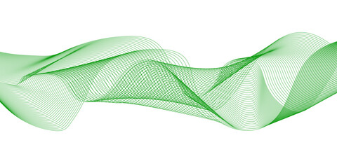 abstract green wave . abstract line pattern texture background . wave background 