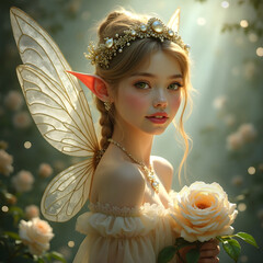 little fairy of the white roses