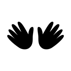 Hug hand emoji. Vector image