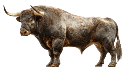"Majestic Power: The Dominant Bull of the Plains"