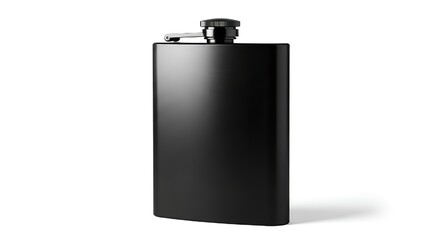 hip flask isolated on white