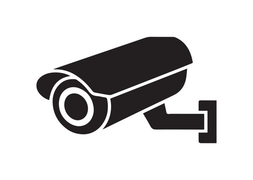 Cctv security camera icon, Cctv security camera Black vector