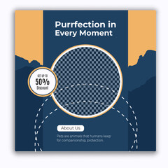 Adorable corgi dog with tongue out in a circle frame with text and paw prints