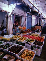 the atmosphere of a traditional market
