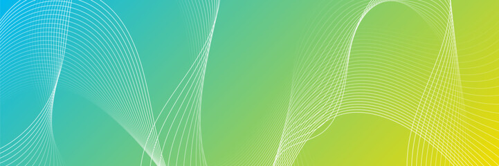 Modern White Wave Line Pattern on Colorful Gradient Background. Abstract Business Wallpaper. Vector Illustration