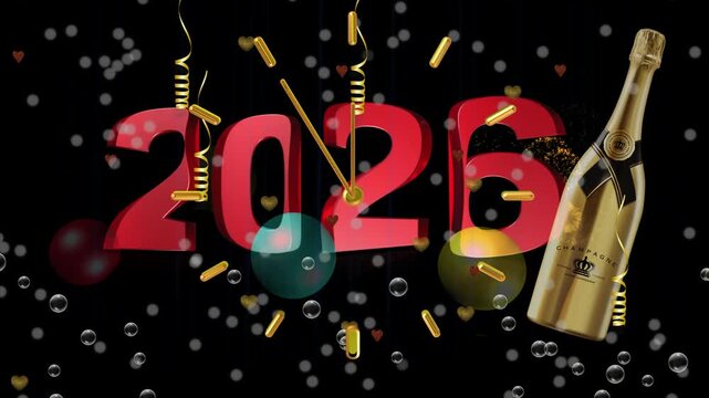 nowy rok, sylwester, zabawa, 2026, zegar