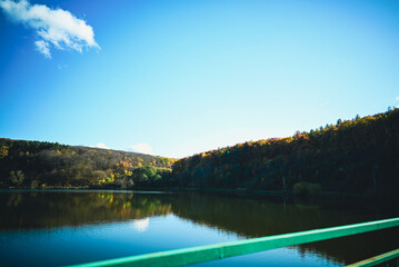 autumn view of the Southern Buh River. 