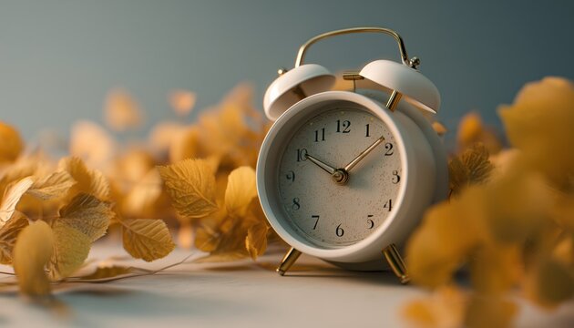 Transitioning Into Winter: Say Goodbye To Daylight Saving Time, Adjusting Your Alarm Clock Back, Enjoying The Vibrant Fall Foliage As Seasons Change. - Powered by Adobe