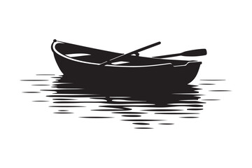 Small wooden fishing boat on the calm blue sea near the coast of Thailand during summer vacation