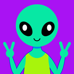 Obraz premium funny cartoon monster