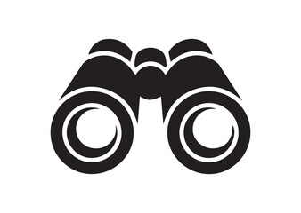 Binoculars icon, Binoculars Black vector