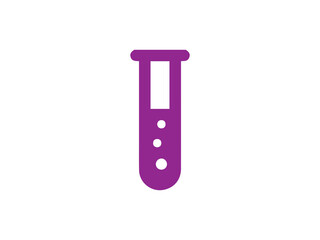 Test tube icon and illustration design vector design 