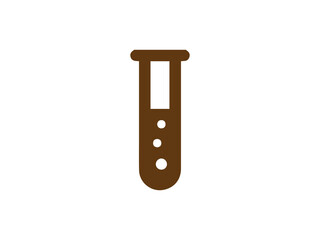 Test tube icon and illustration design vector design 