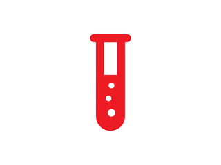 Test tube icon and illustration design vector design 