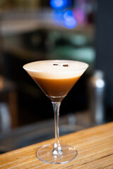 Espresso Martini Cocktail Close-Up