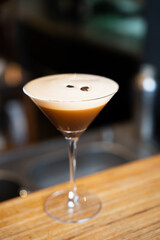 Espresso Martini Cocktail Close-Up