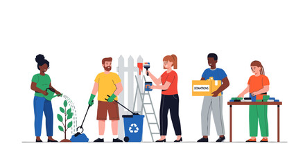 Community Volunteers Engage in Diverse Activities Promoting Ecology and Giving Back